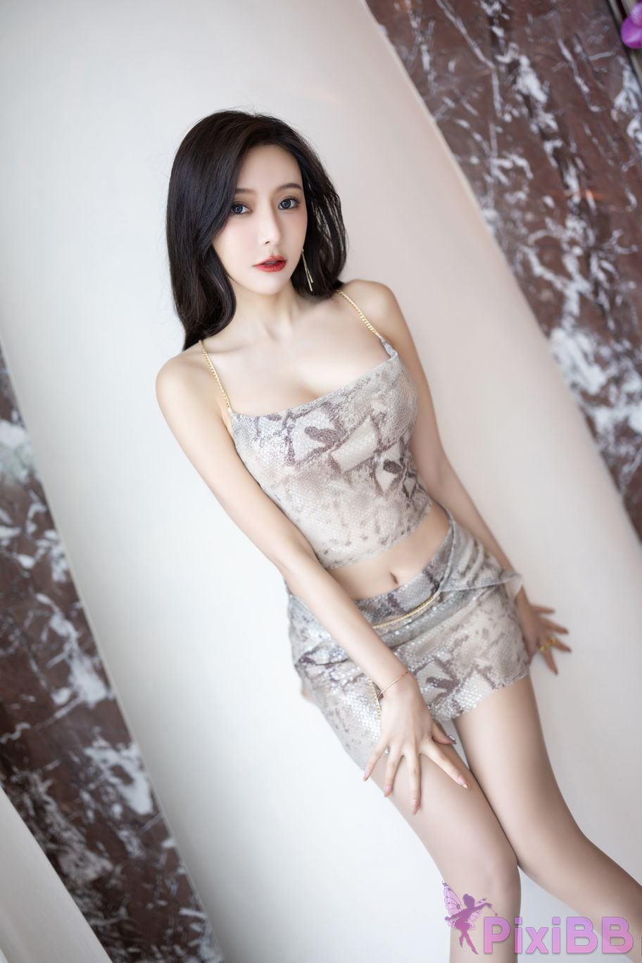 No watermark for in app purchases Wang Xinyao Yanni Snake print hottie skirt PixiBB.COM 016