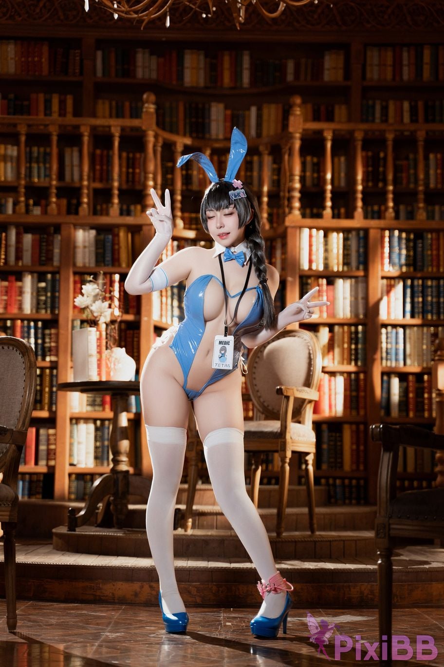 Cosplayer Husensen Nikke goddess of victory Meri Rabbit PixiBB.COM 004