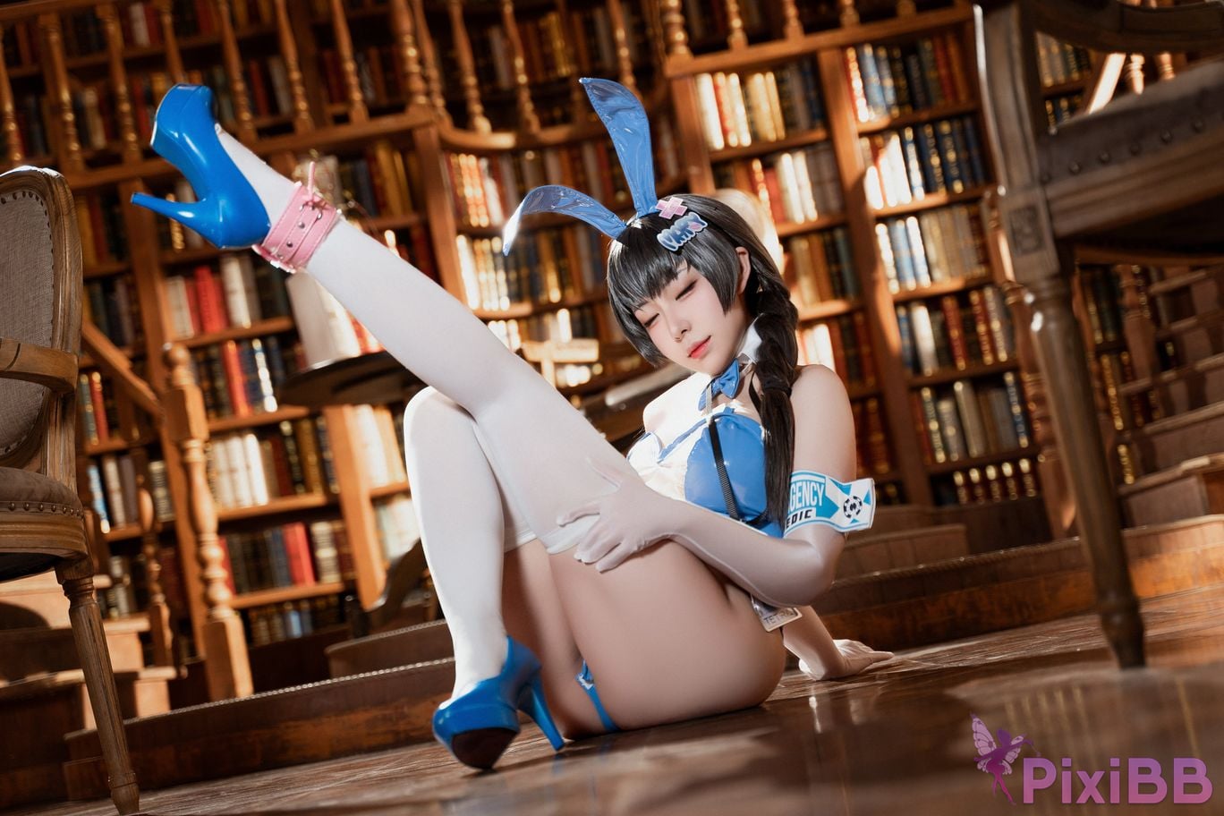 Cosplayer Husensen Nikke goddess of victory Meri Rabbit PixiBB.COM 020