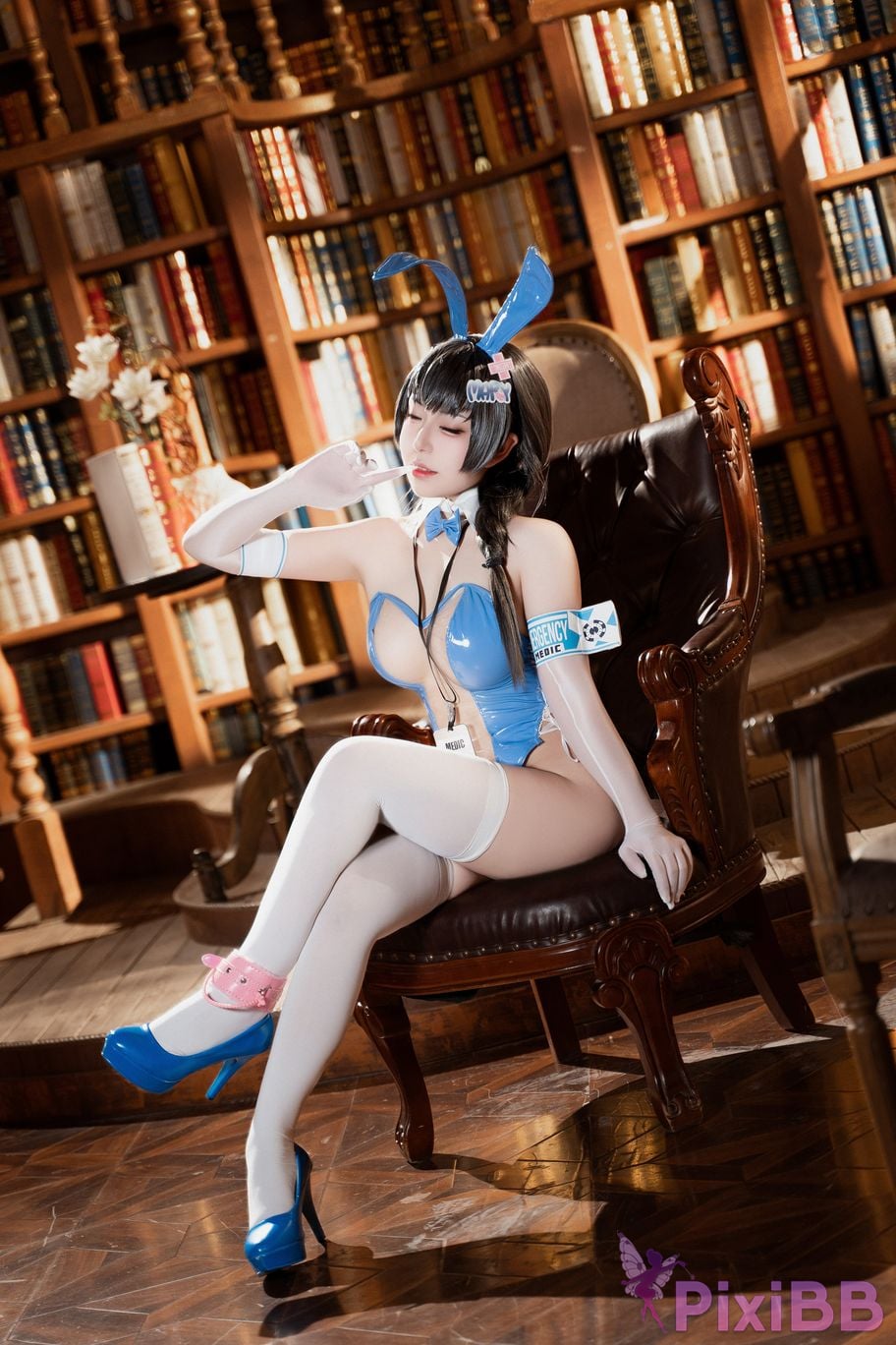 Cosplayer Husensen Nikke goddess of victory Meri Rabbit PixiBB.COM 023