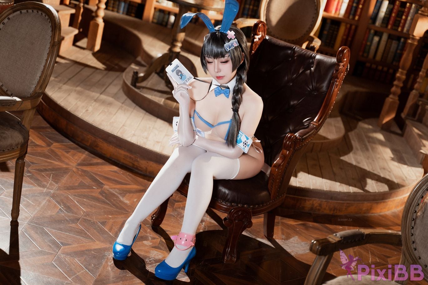 Cosplayer Husensen Nikke goddess of victory Meri Rabbit PixiBB.COM 024