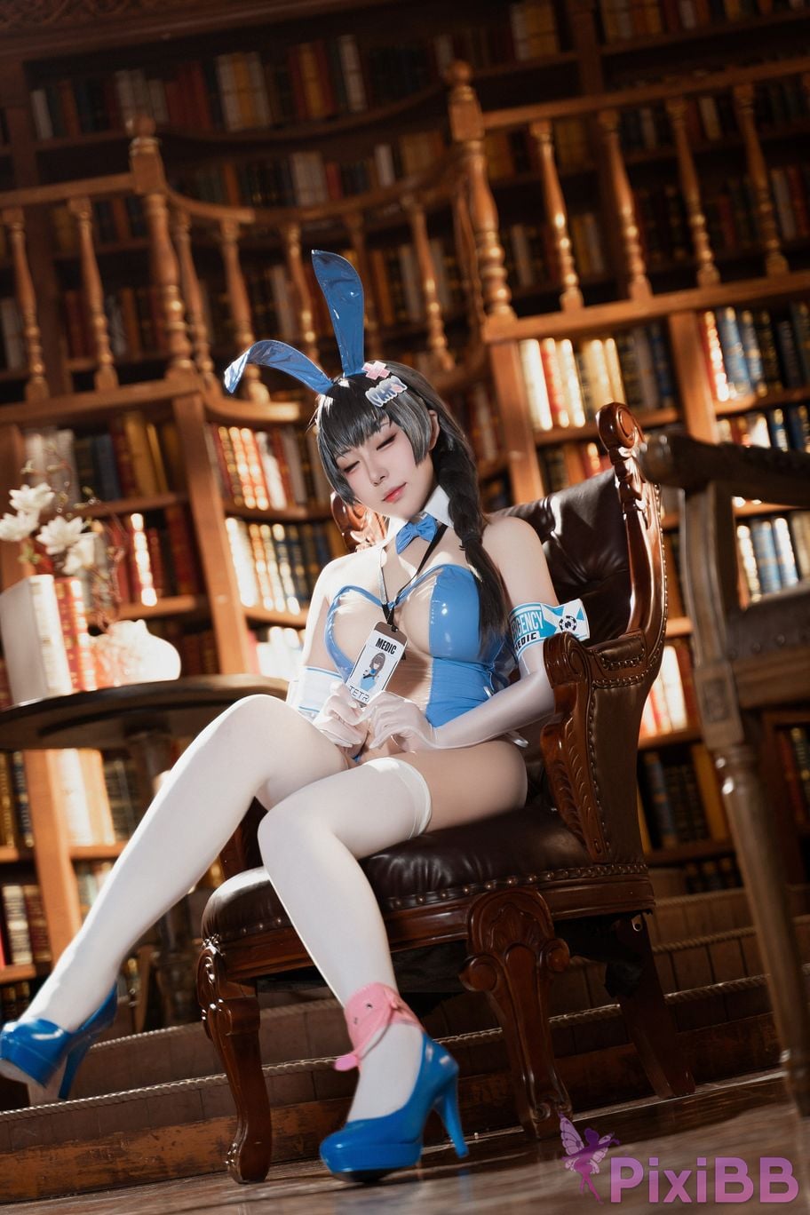 Cosplayer Husensen Nikke goddess of victory Meri Rabbit PixiBB.COM 025