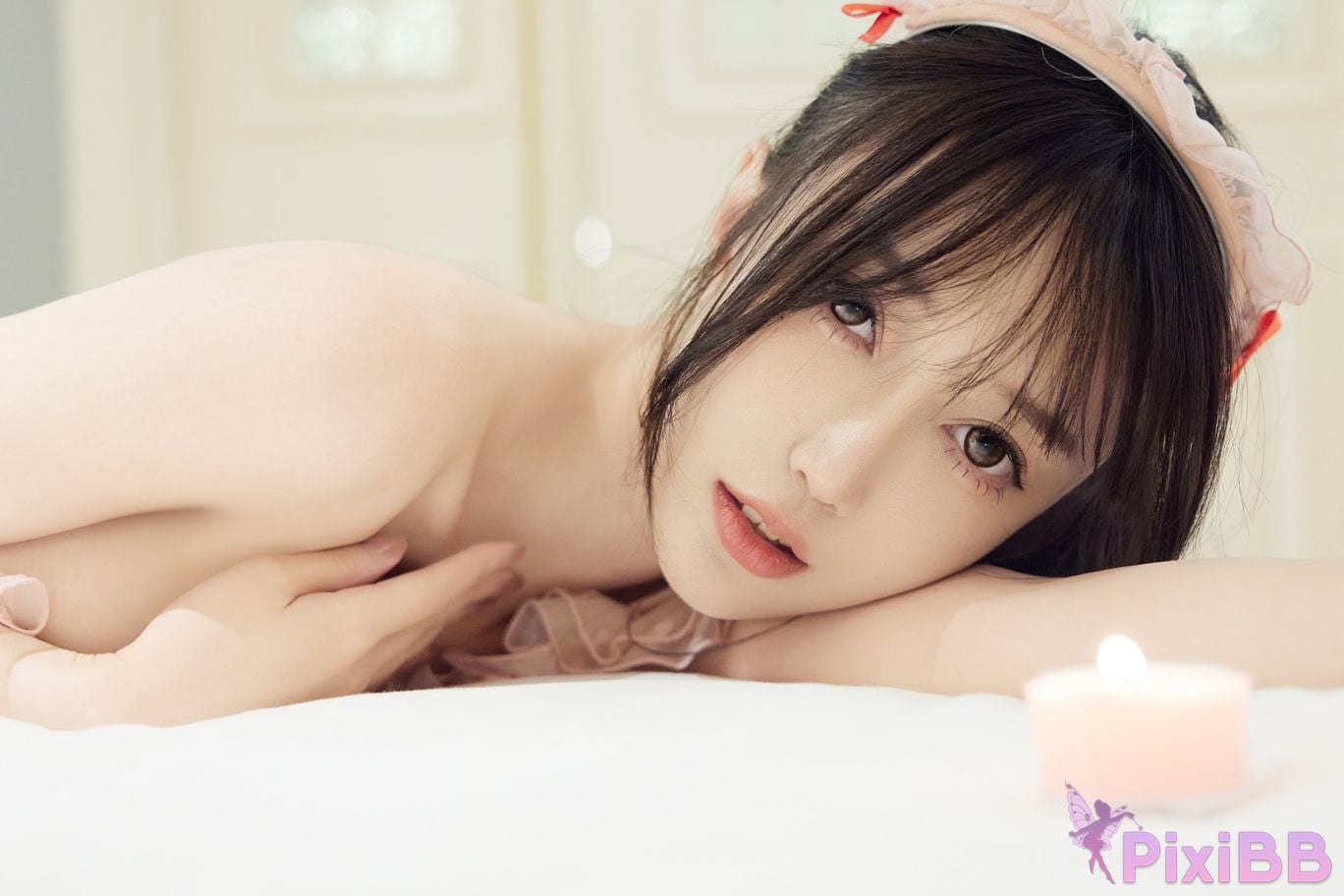 No watermark for in app purchases Yueer Yue er pink maid PixiBB.COM 034