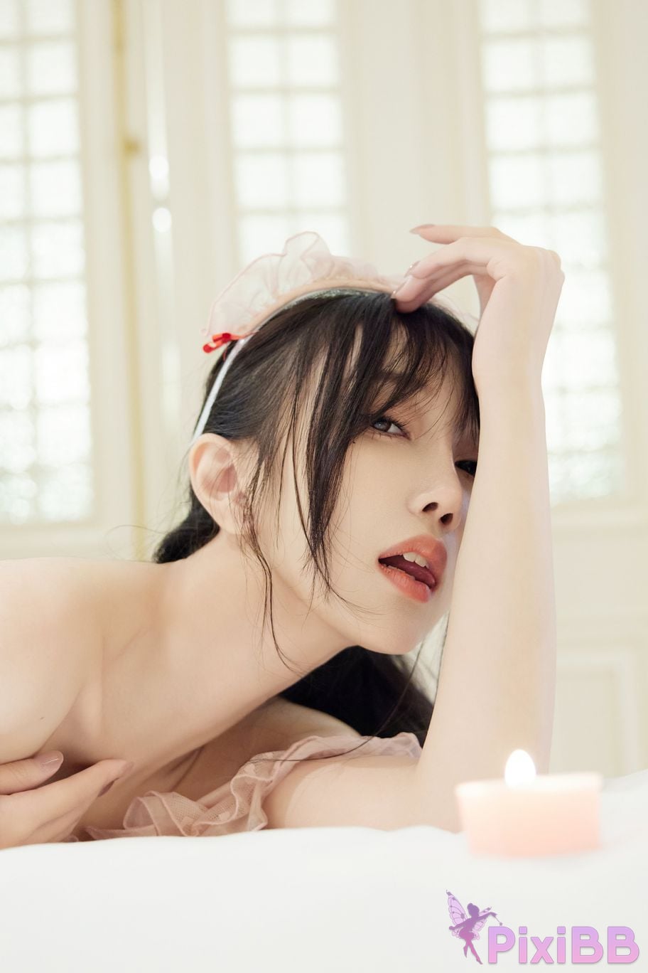 No watermark for in app purchases Yueer Yue er pink maid PixiBB.COM 035