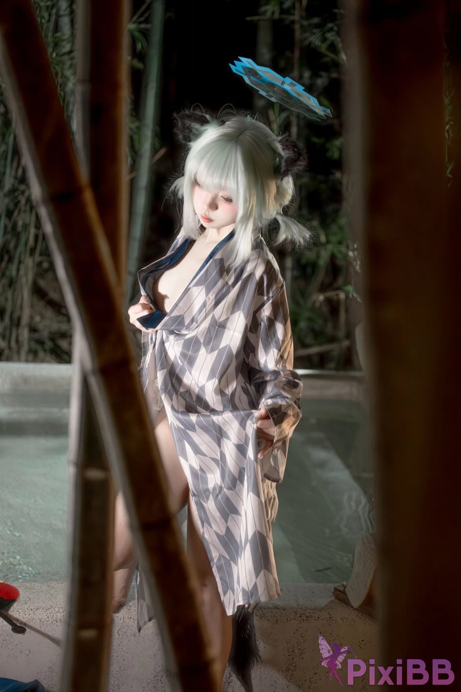 Cosplayer Zhiyue Etsu ko Blue Archive Shigure Hot Spring PixiBB.COM 014