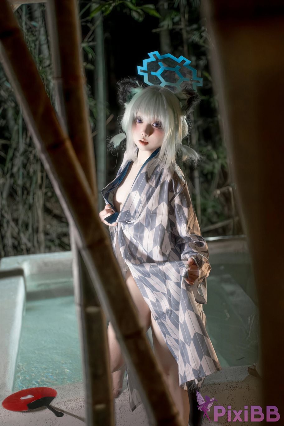 Cosplayer Zhiyue Etsu ko Blue Archive Shigure Hot Spring PixiBB.COM 015