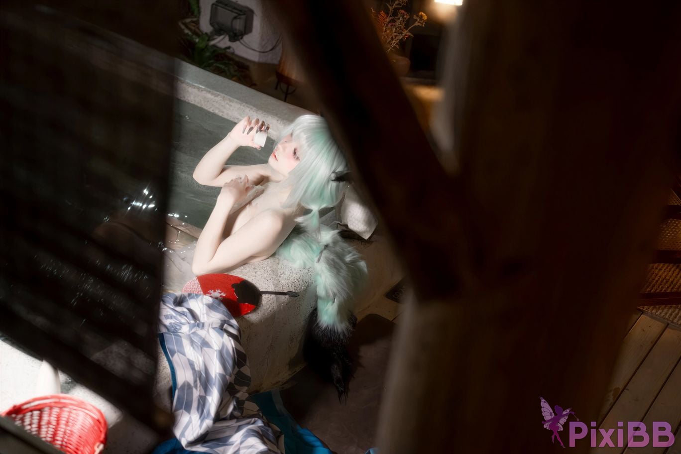 Cosplayer Zhiyue Etsu ko Blue Archive Shigure Hot Spring PixiBB.COM 021
