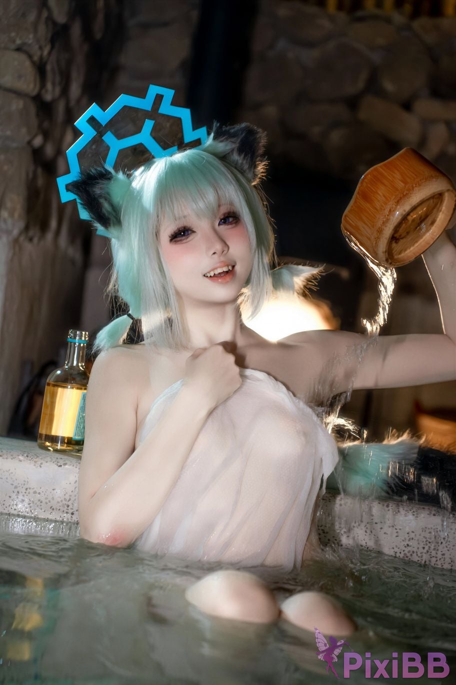 Cosplayer Zhiyue Etsu ko Blue Archive Shigure Hot Spring PixiBB.COM 033