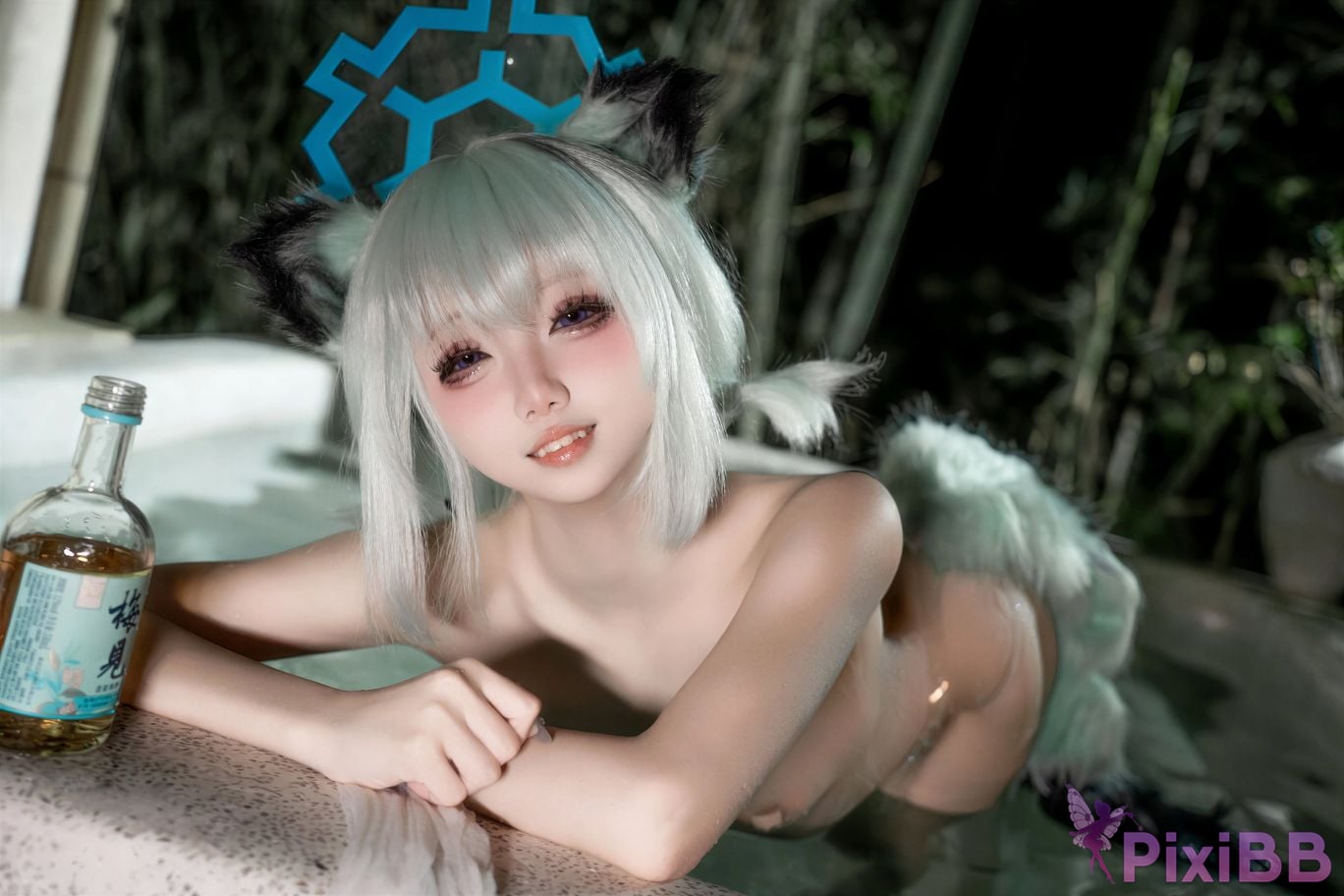 Cosplayer Zhiyue Etsu ko Blue Archive Shigure Hot Spring PixiBB.COM 047