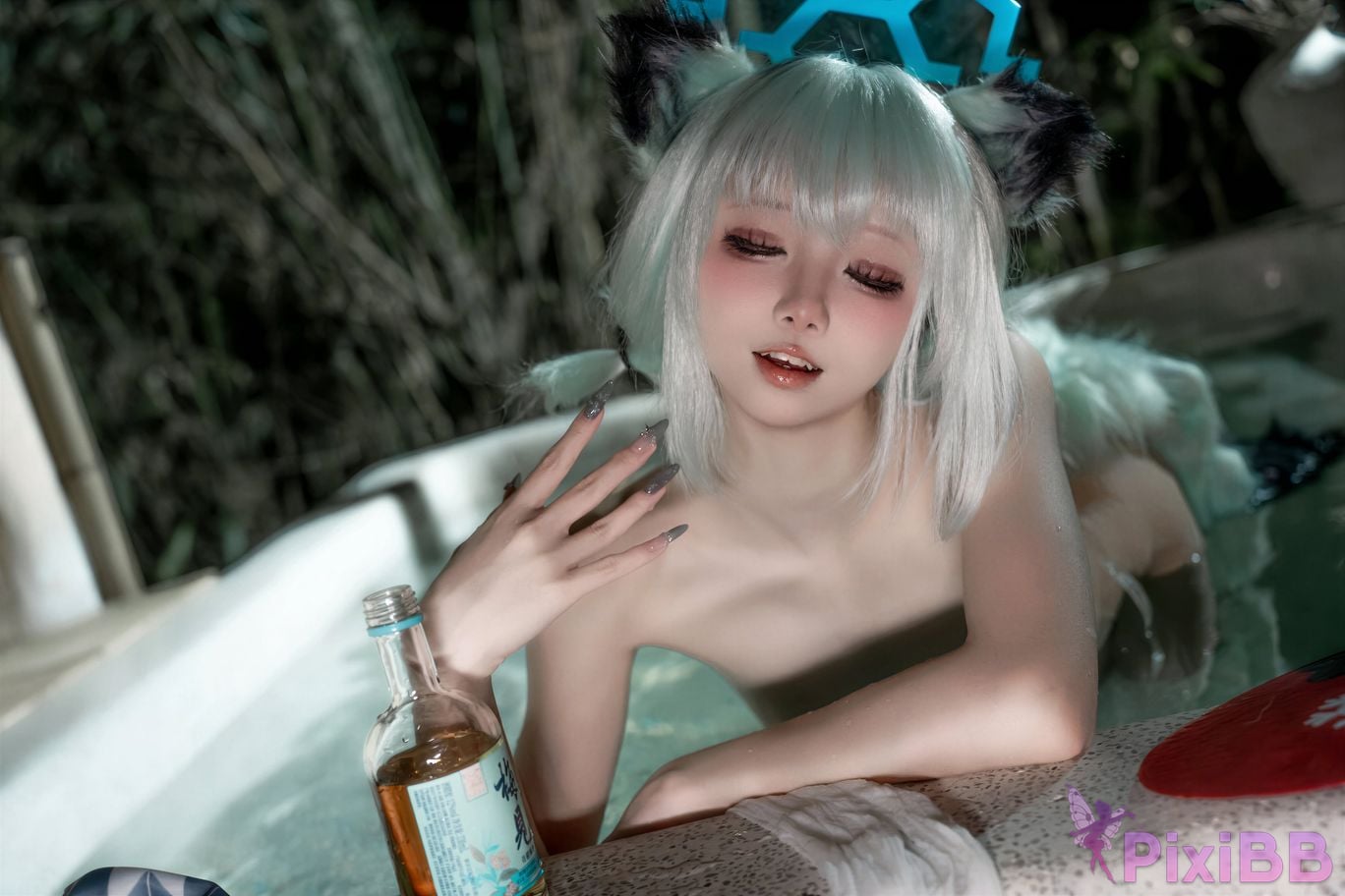 Cosplayer Zhiyue Etsu ko Blue Archive Shigure Hot Spring PixiBB.COM 049