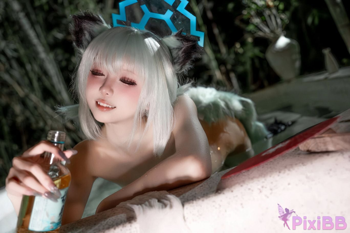 Cosplayer Zhiyue Etsu ko Blue Archive Shigure Hot Spring PixiBB.COM 052