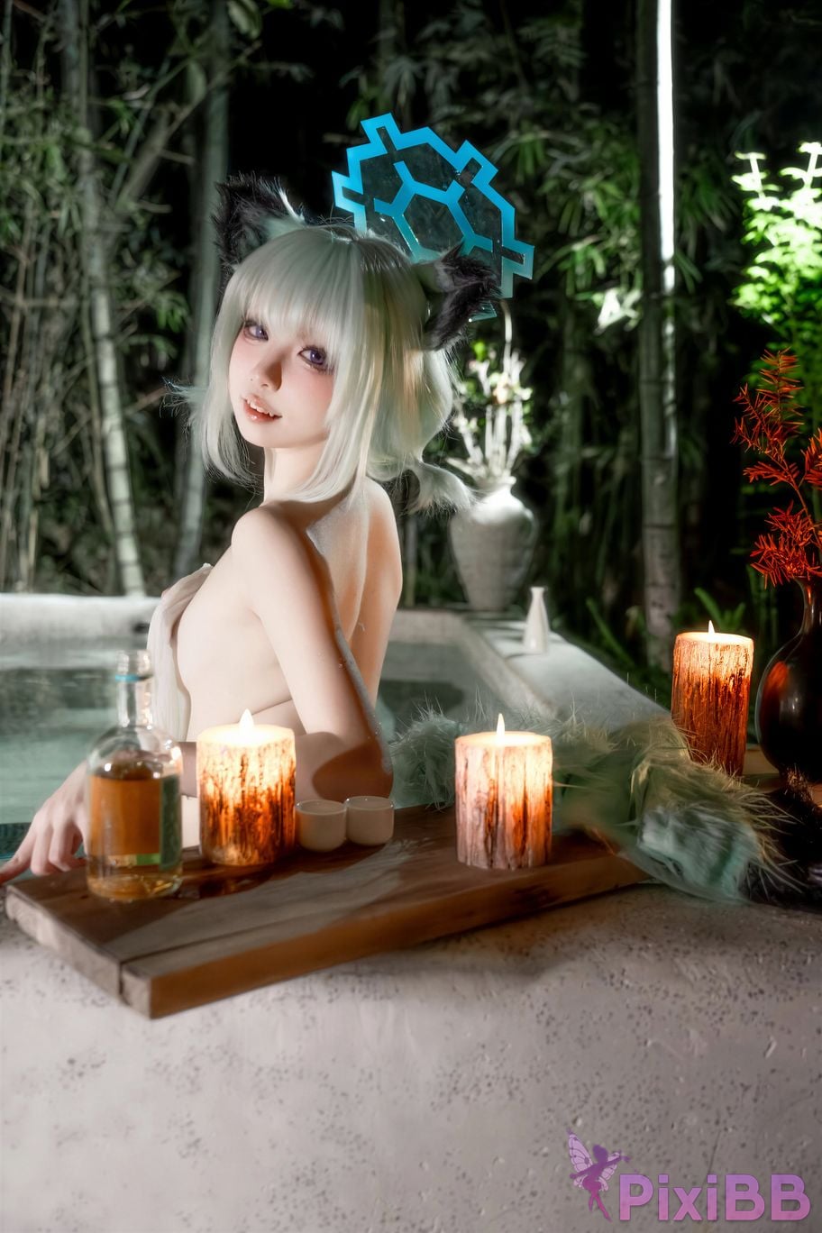 Cosplayer Zhiyue Etsu ko Blue Archive Shigure Hot Spring PixiBB.COM 059