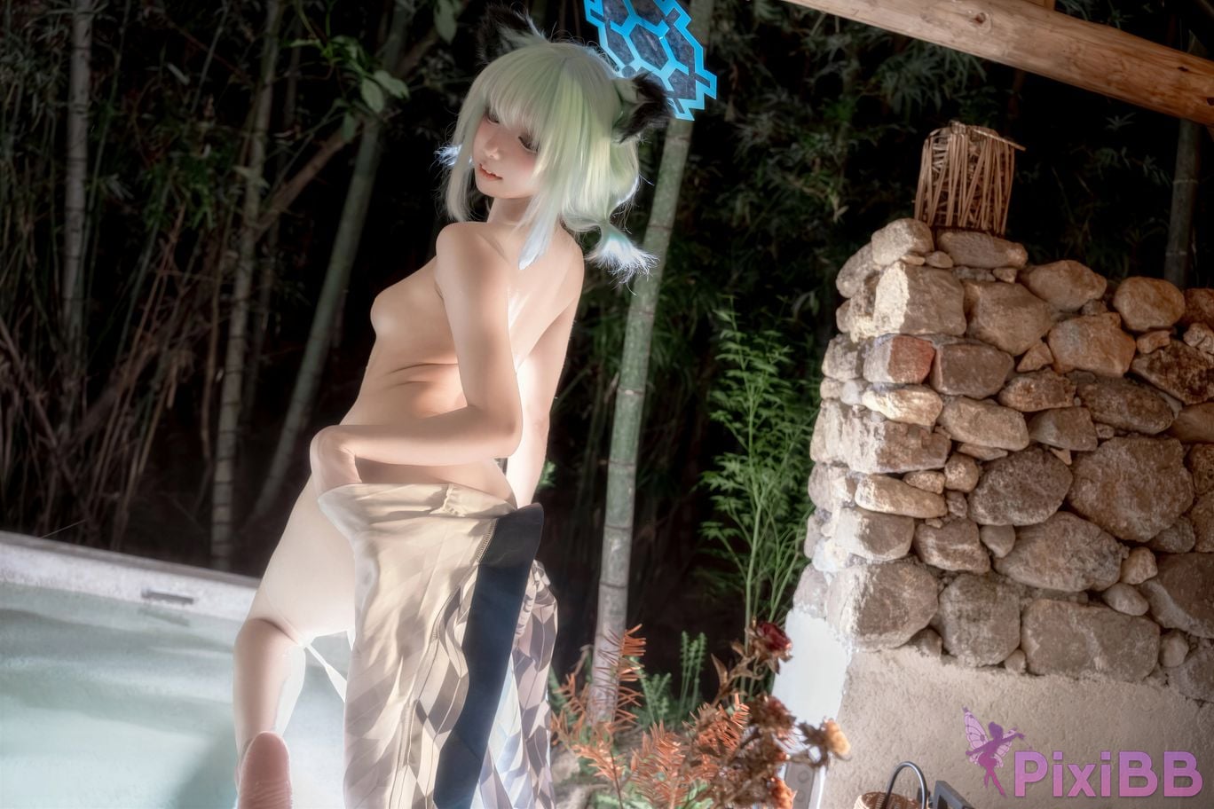 Cosplayer Zhiyue Etsu ko Blue Archive Shigure Hot Spring PixiBB.COM 063