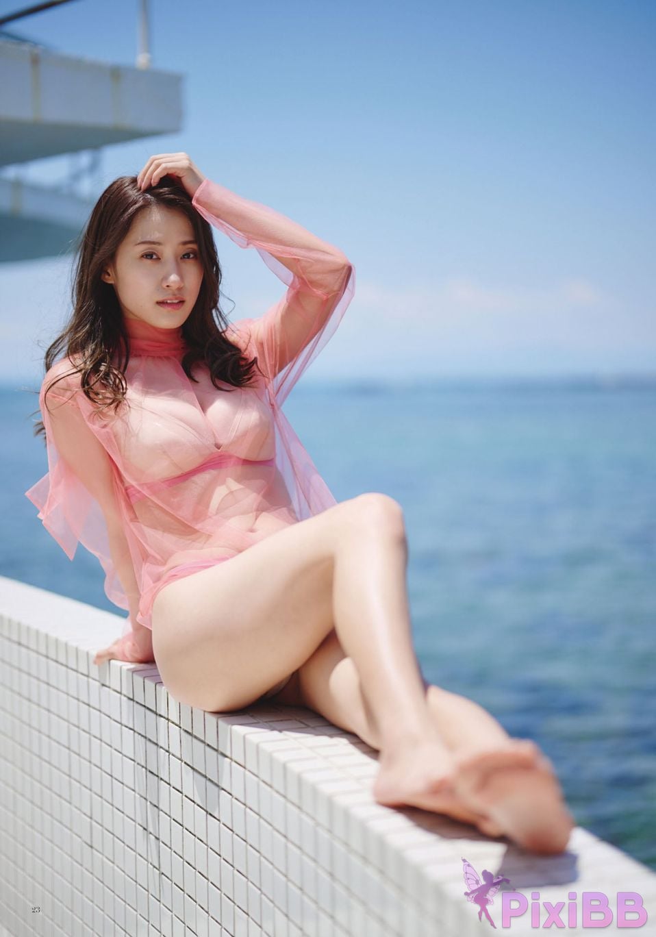 Japanese Idol Sumida Ayano Sumita Digital primary color beauty encyclopedia Seaside Terrace PixiBB.COM 023