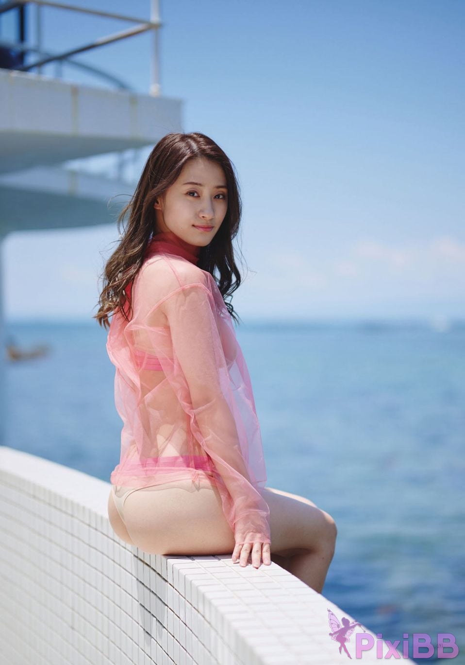 Japanese Idol Sumida Ayano Sumita Digital primary color beauty encyclopedia Seaside Terrace PixiBB.COM 026