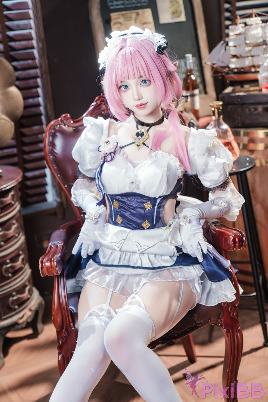 Cosplayer fox jiujiu Maid Alicia PixiBB.COM 002