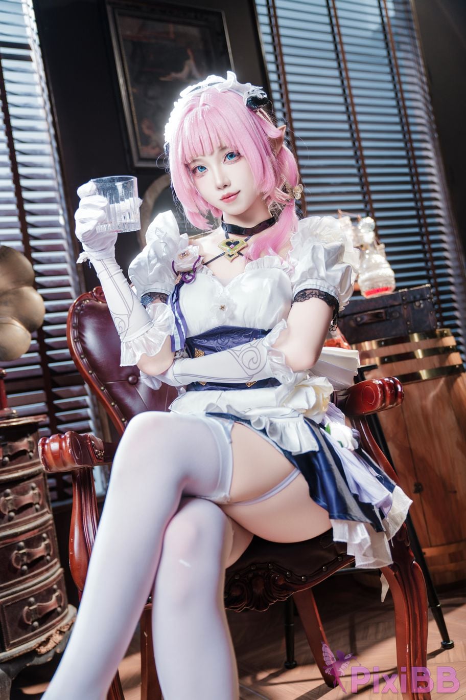 Cosplayer fox jiujiu Maid Alicia PixiBB.COM 003