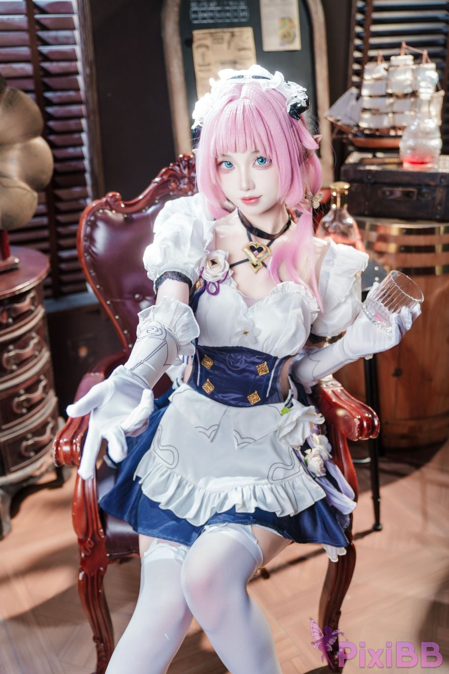 Cosplayer fox jiujiu Maid Alicia PixiBB.COM 004
