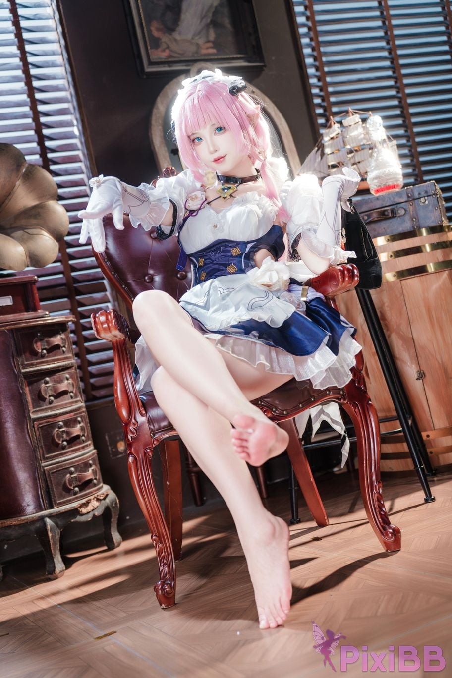 Cosplayer fox jiujiu Maid Alicia PixiBB.COM 010