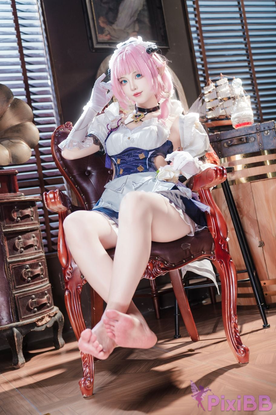 Cosplayer fox jiujiu Maid Alicia PixiBB.COM 011