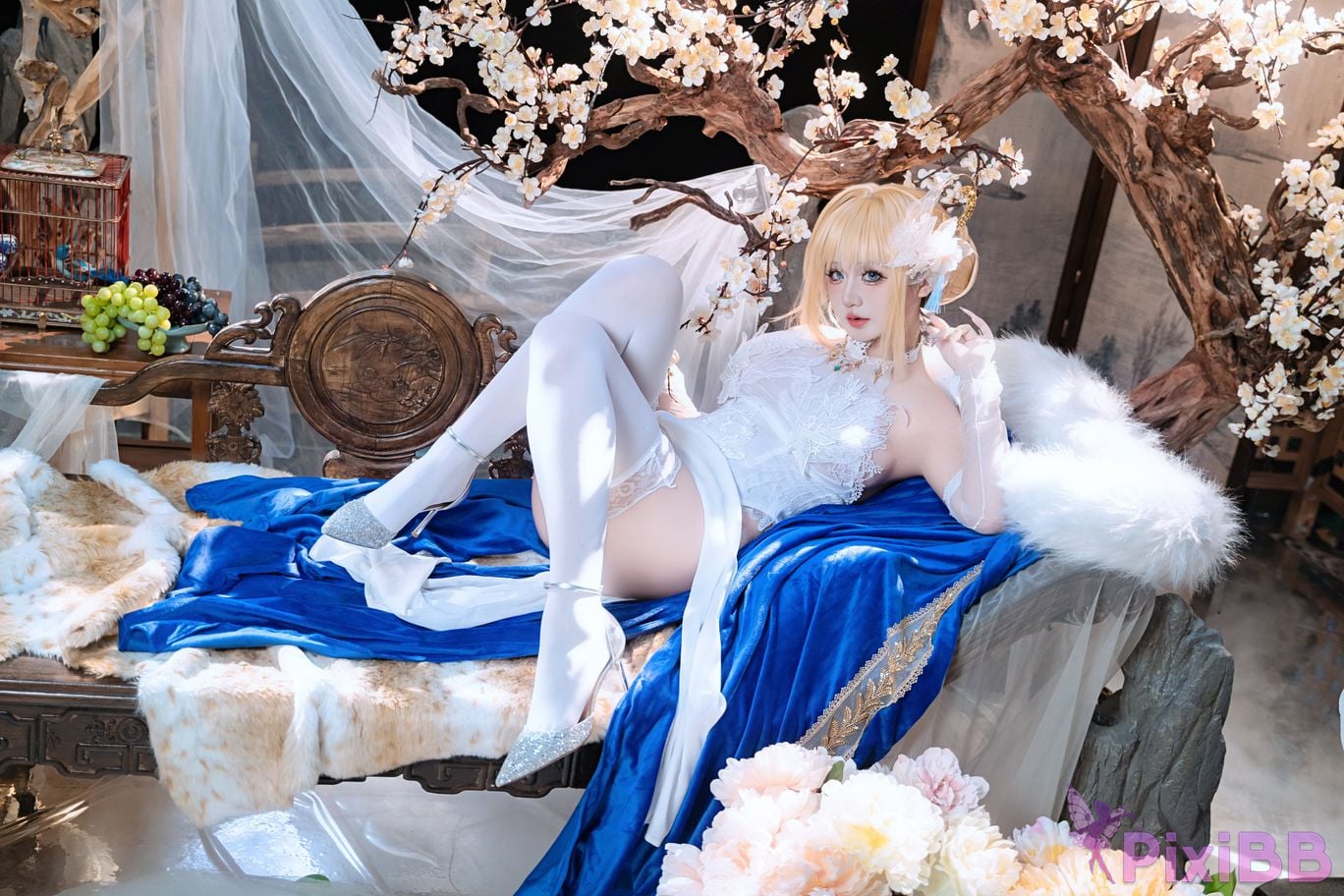 Cosplayer ten sad little wood azur lane Joan of Arc PixiBB.COM 005
