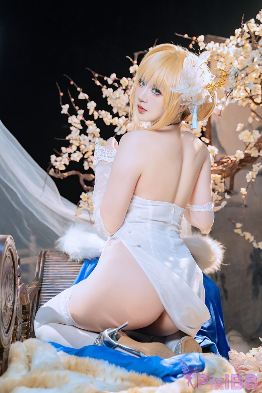 Cosplayer ten sad little wood azur lane Joan of Arc PixiBB.COM 017