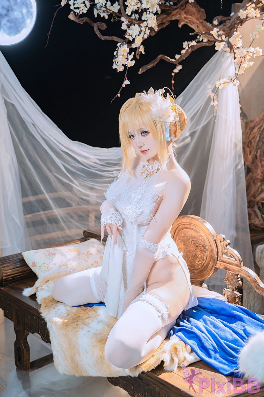 Cosplayer ten sad little wood azur lane Joan of Arc PixiBB.COM 029