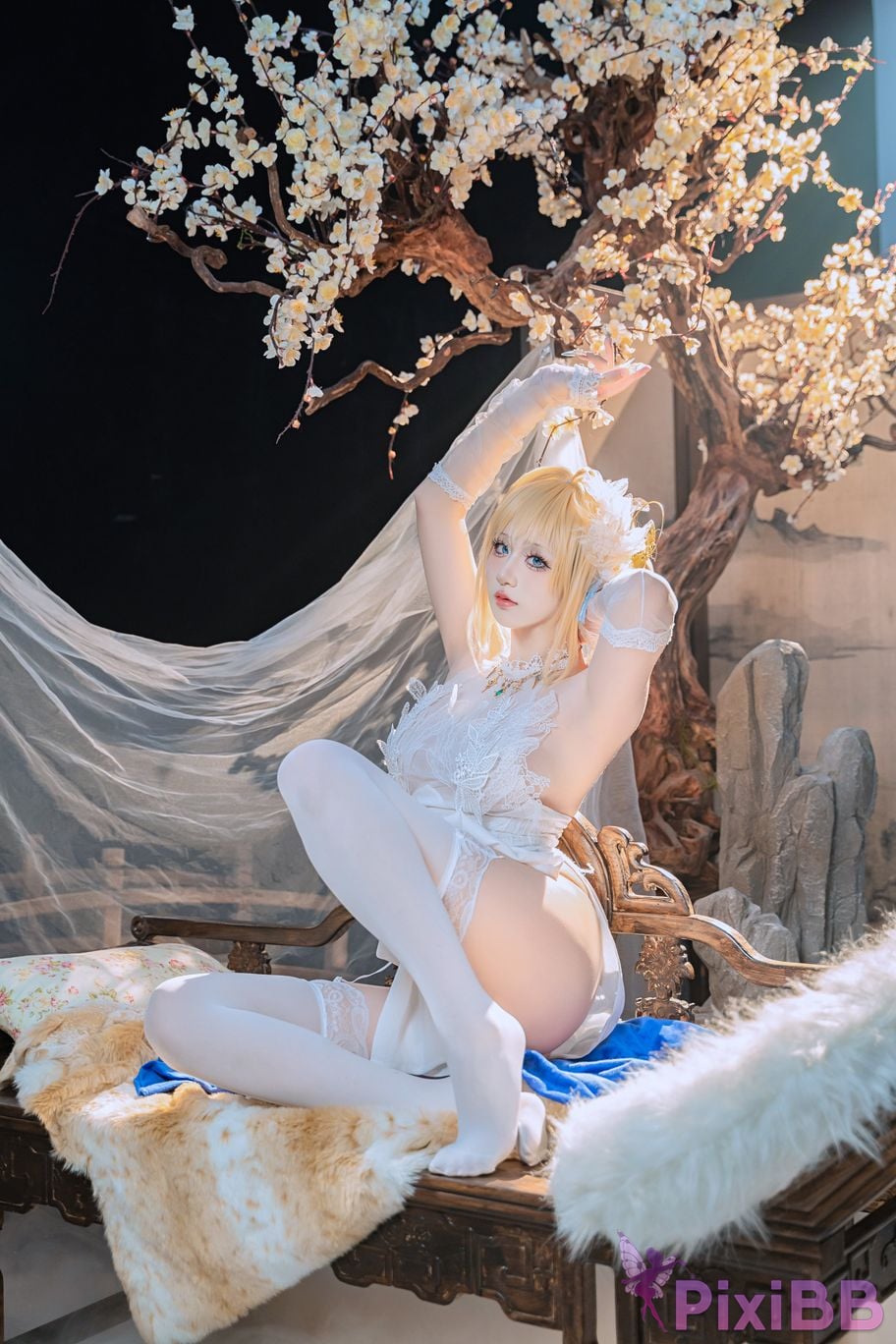 Cosplayer ten sad little wood azur lane Joan of Arc PixiBB.COM 030