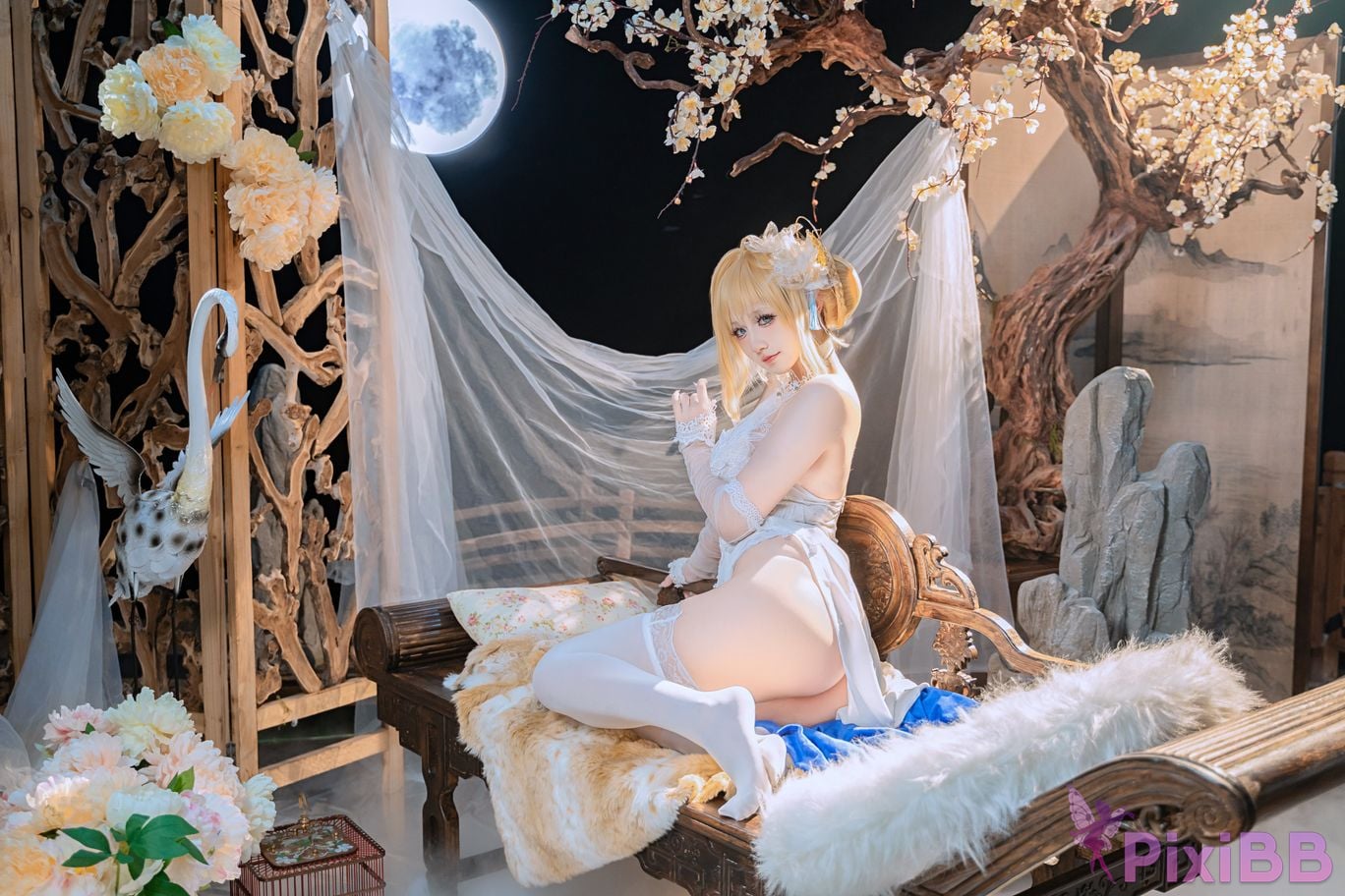 Cosplayer ten sad little wood azur lane Joan of Arc PixiBB.COM 031