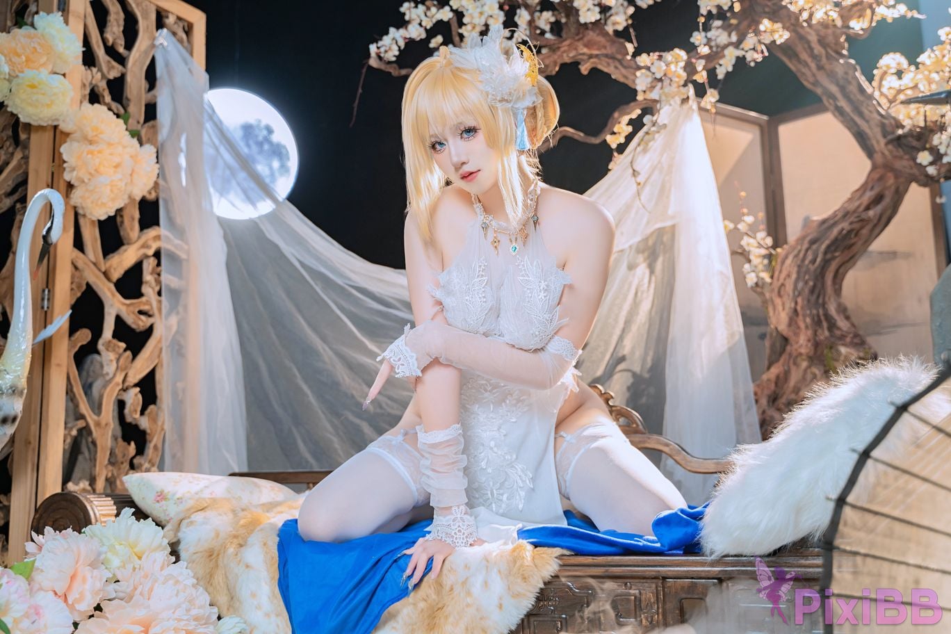 Cosplayer ten sad little wood azur lane Joan of Arc PixiBB.COM 032