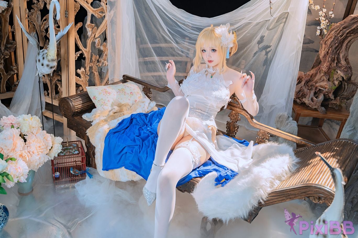 Cosplayer ten sad little wood azur lane Joan of Arc PixiBB.COM 034