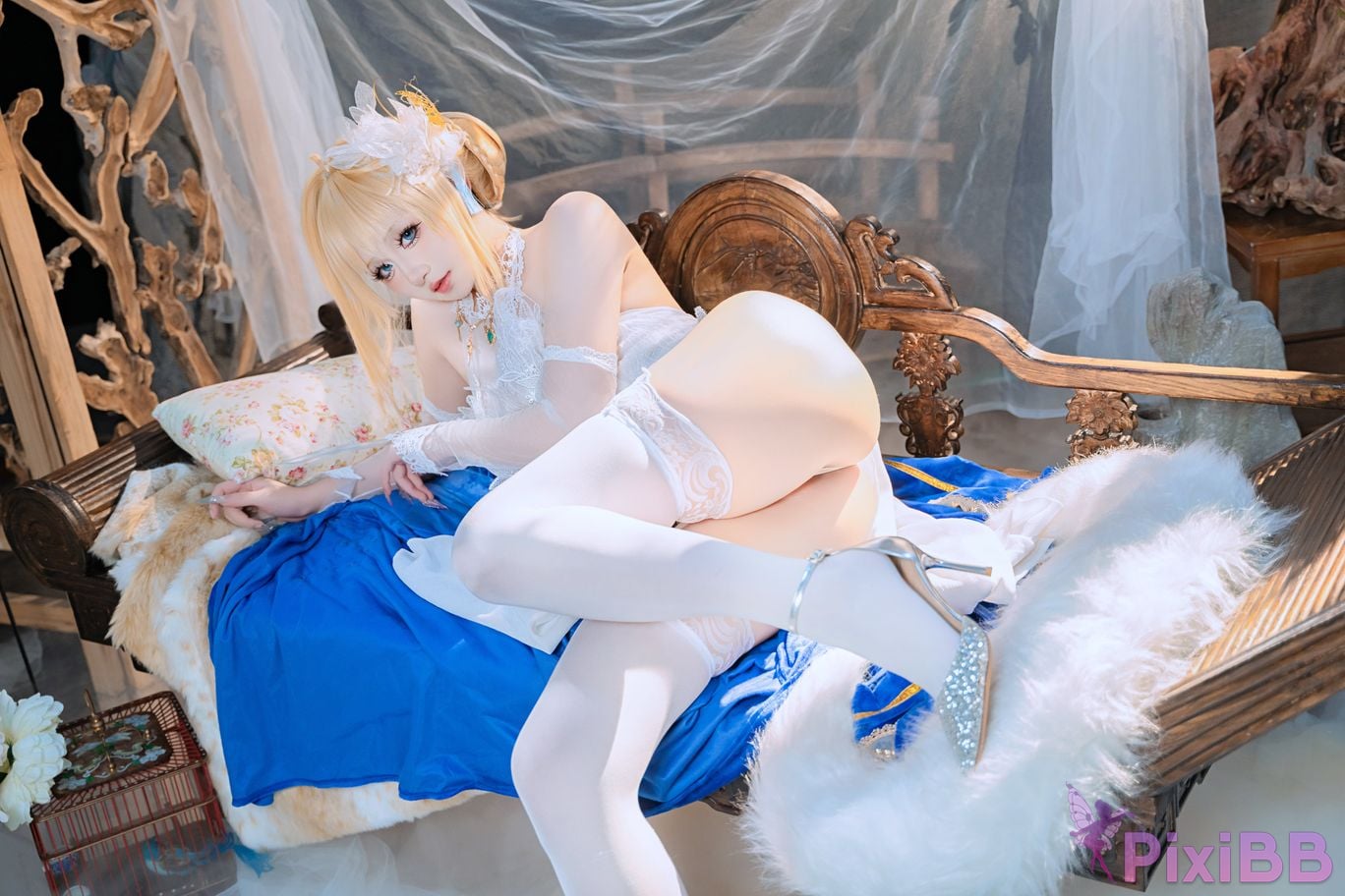 Cosplayer ten sad little wood azur lane Joan of Arc PixiBB.COM 035
