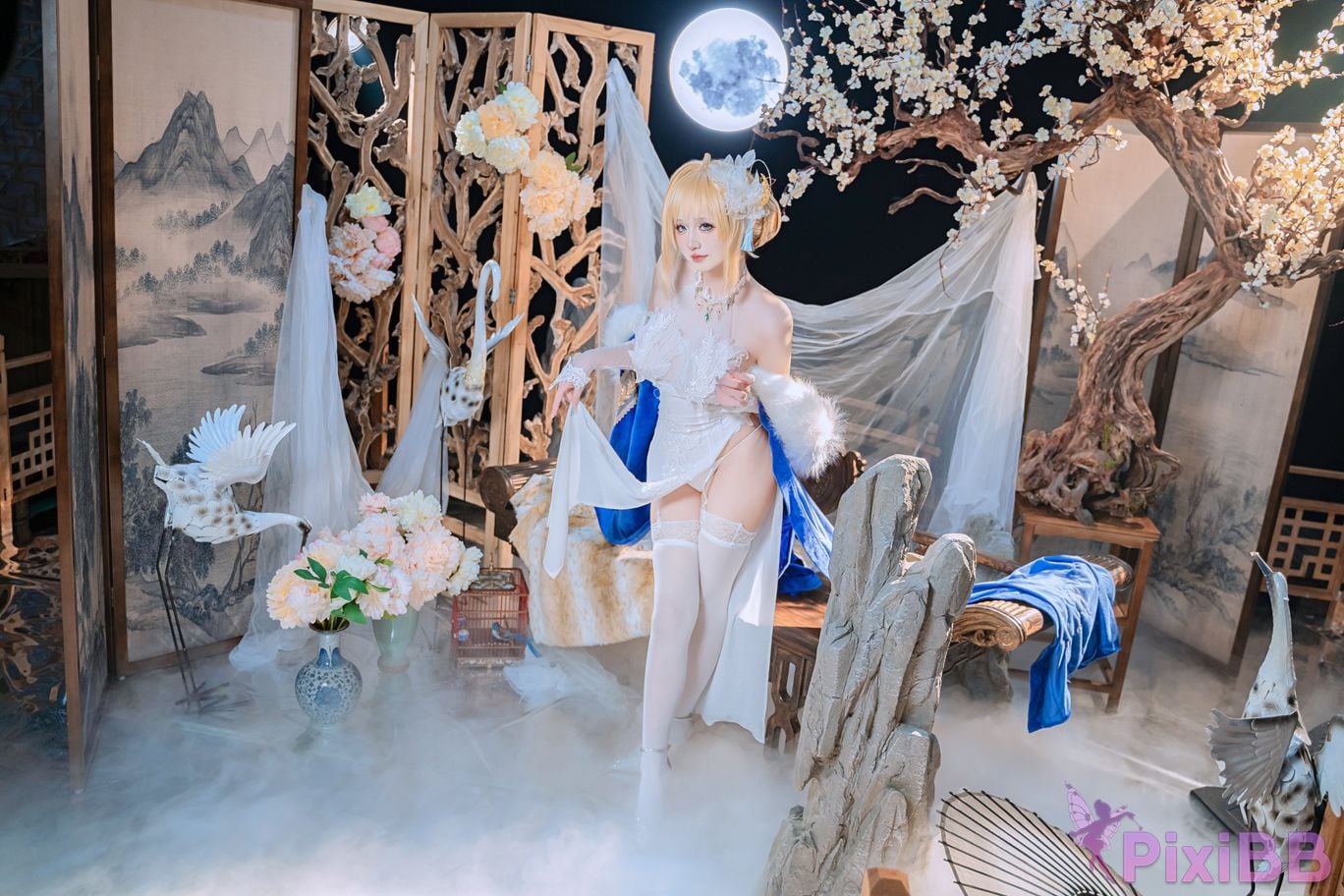 Cosplayer ten sad little wood azur lane Joan of Arc PixiBB.COM 038