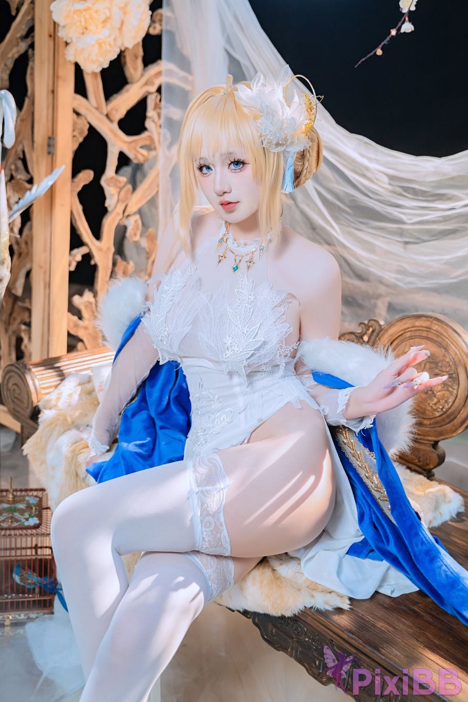 Cosplayer ten sad little wood azur lane Joan of Arc PixiBB.COM 041