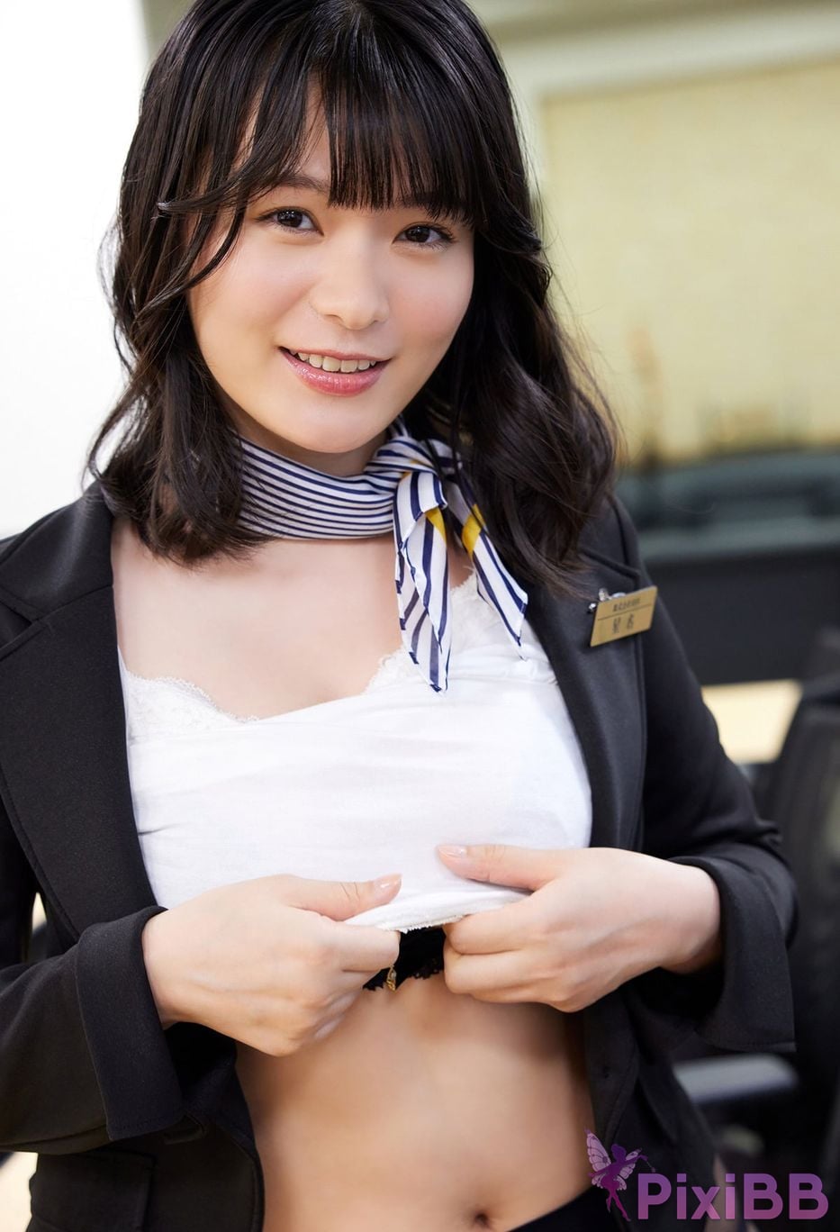 Japanese Idol Mizuki Hoshina Released gravure photo book I wonder if Ill work overtime today too PixiBB.COM 024