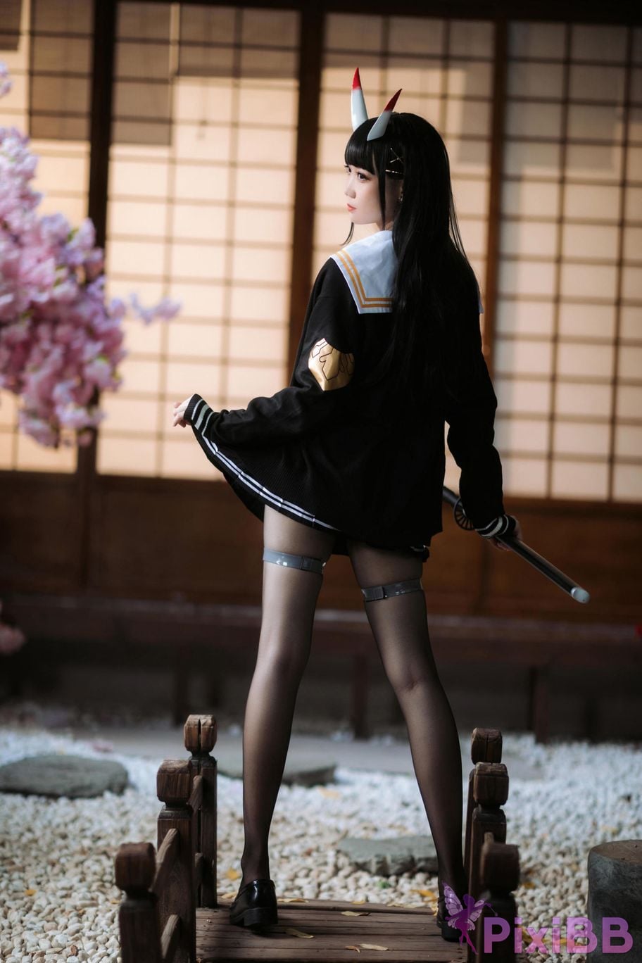 Cosplayer Braised carbon azur lane Xiu PixiBB.COM 002