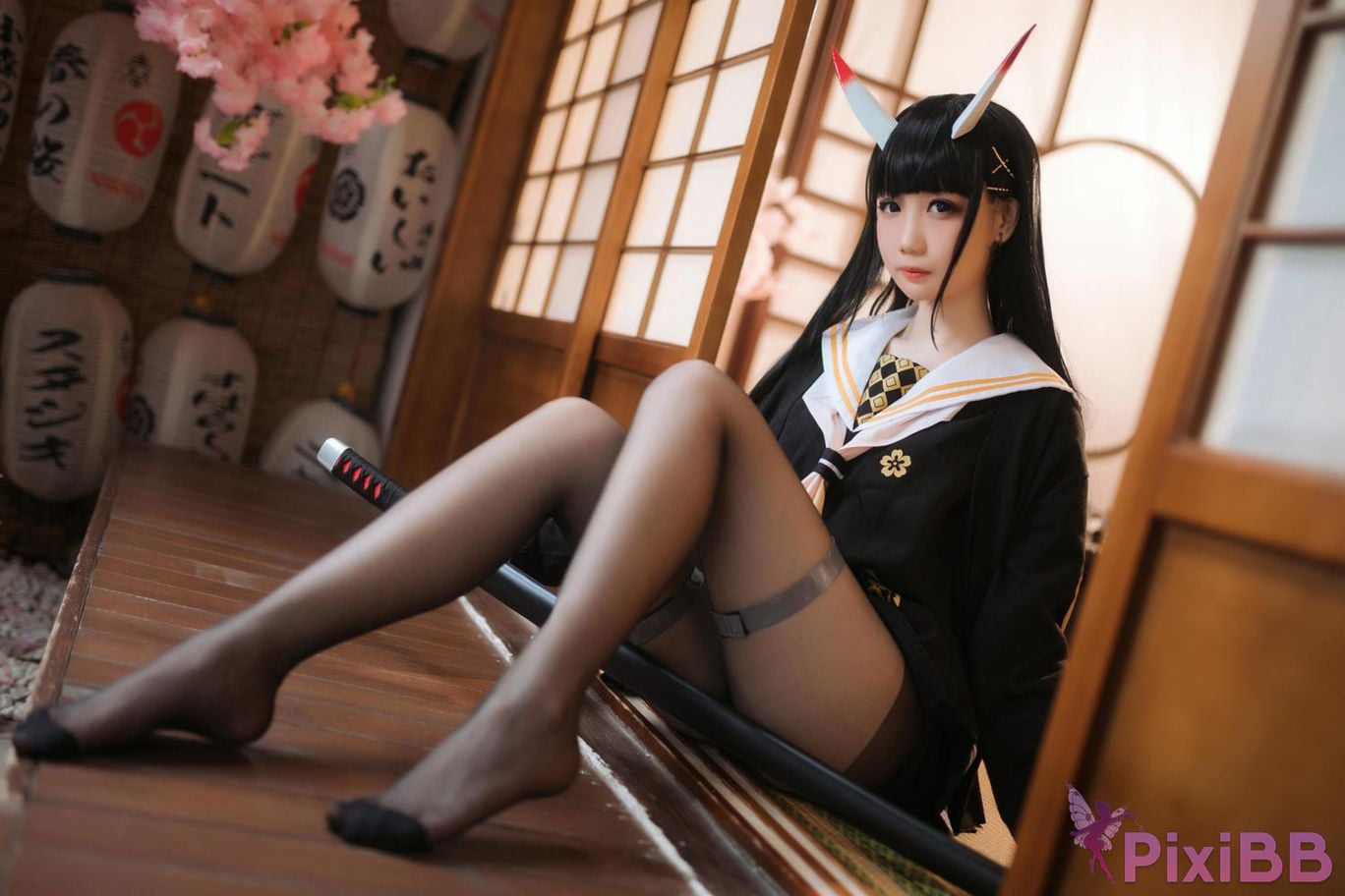 Cosplayer Braised carbon azur lane Xiu PixiBB.COM 006