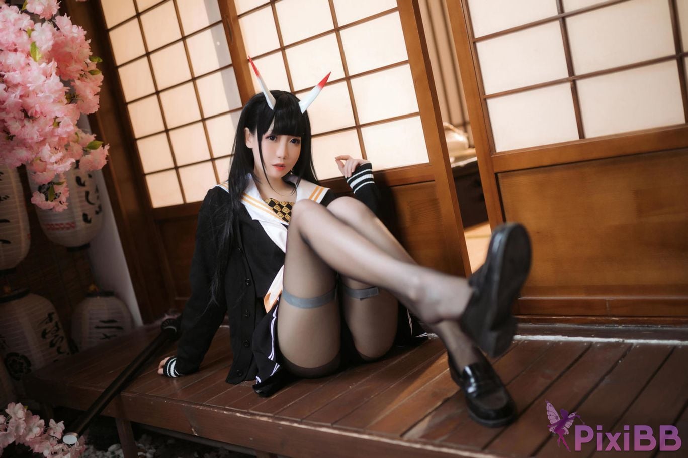 Cosplayer Braised carbon azur lane Xiu PixiBB.COM 009