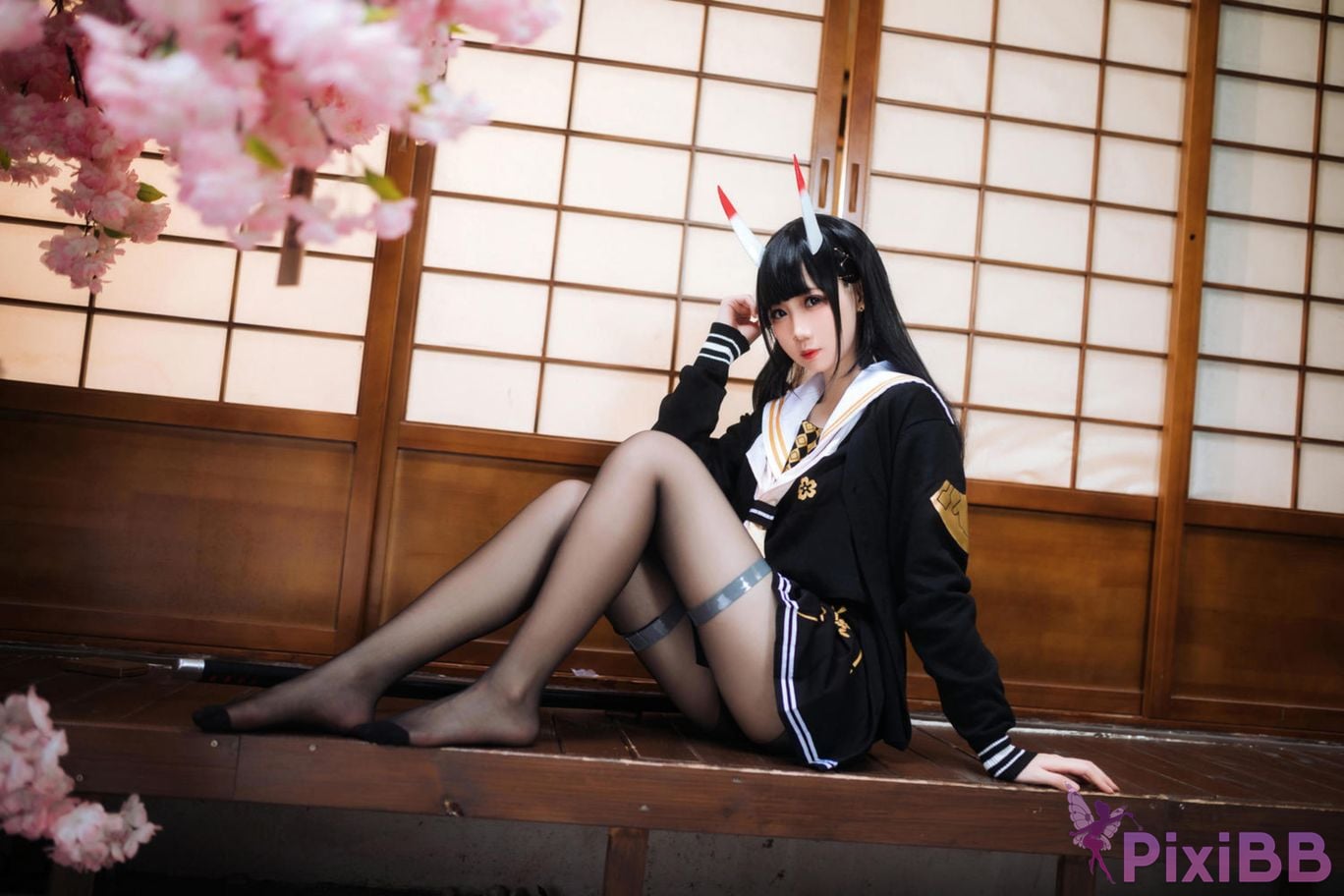 Cosplayer Braised carbon azur lane Xiu PixiBB.COM 012