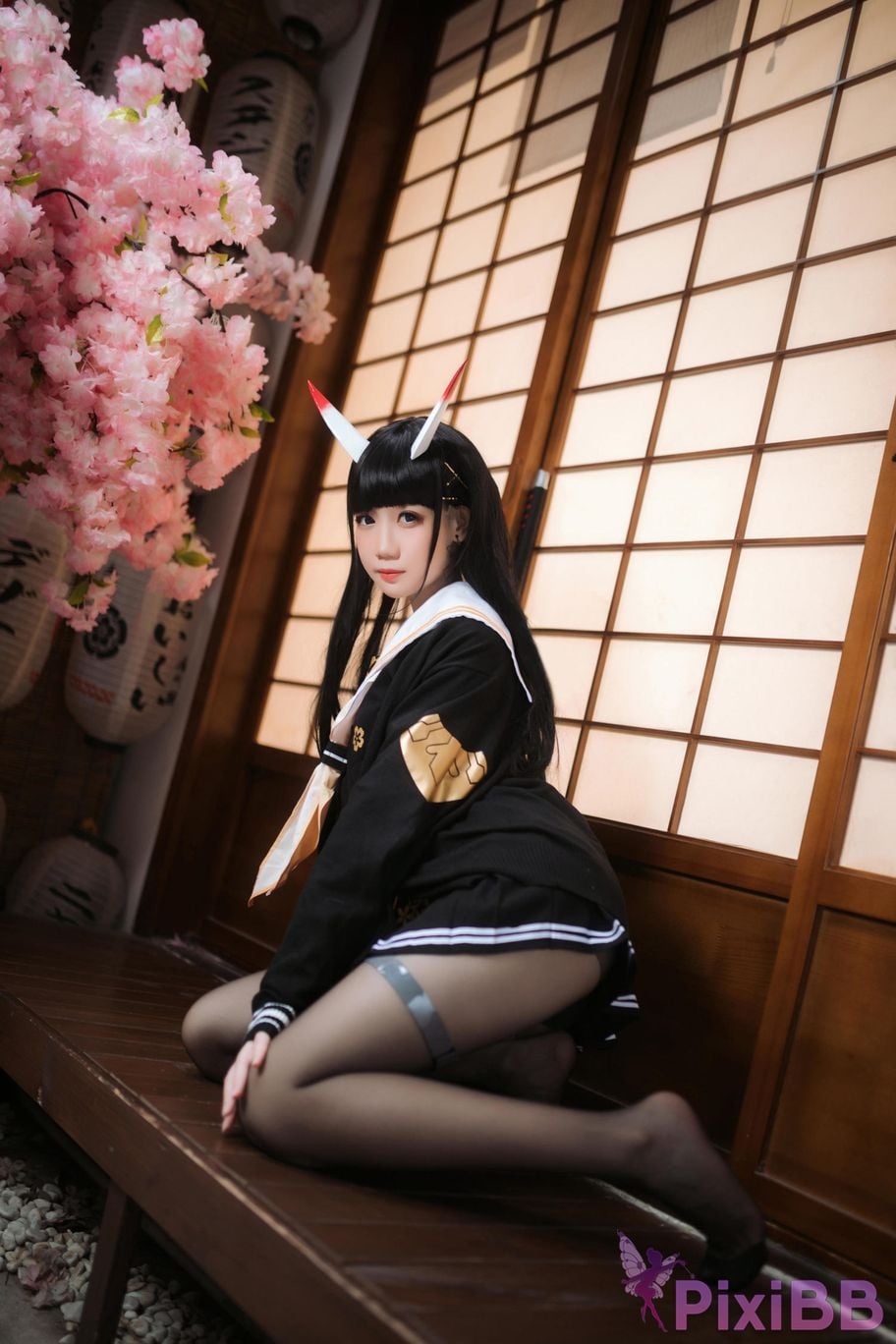 Cosplayer Braised carbon azur lane Xiu PixiBB.COM 014