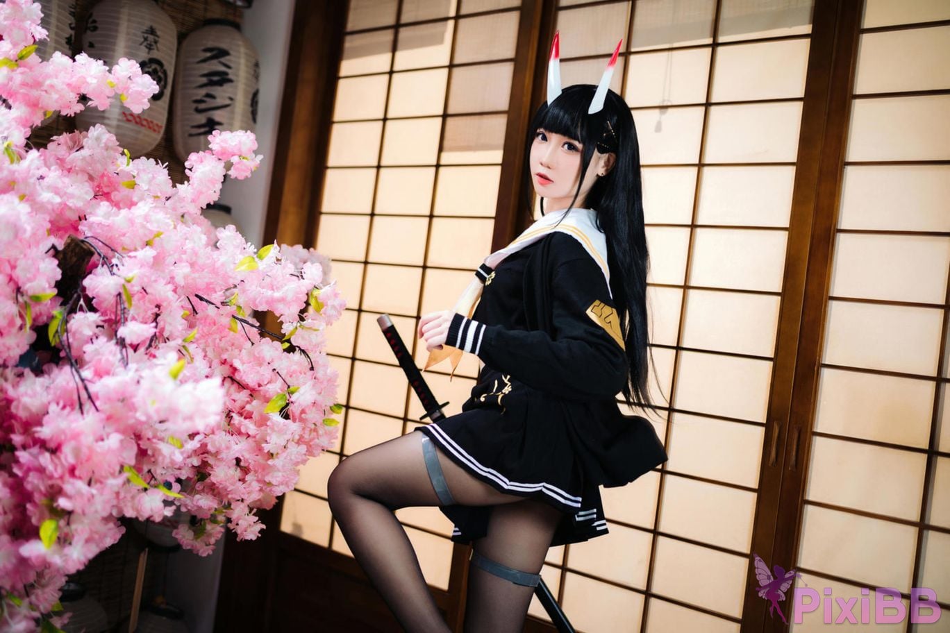 Cosplayer Braised carbon azur lane Xiu PixiBB.COM 015