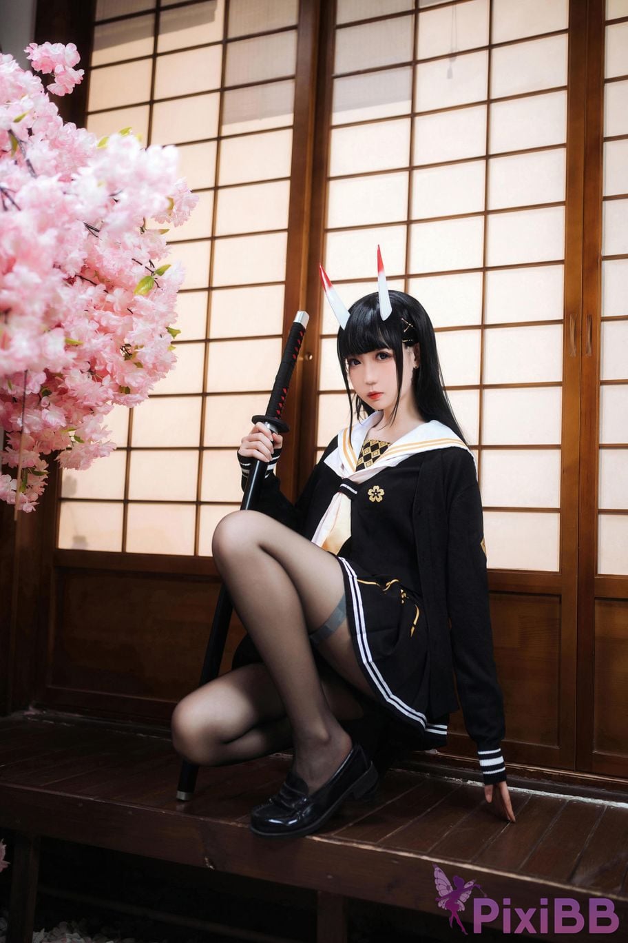 Cosplayer Braised carbon azur lane Xiu PixiBB.COM 016