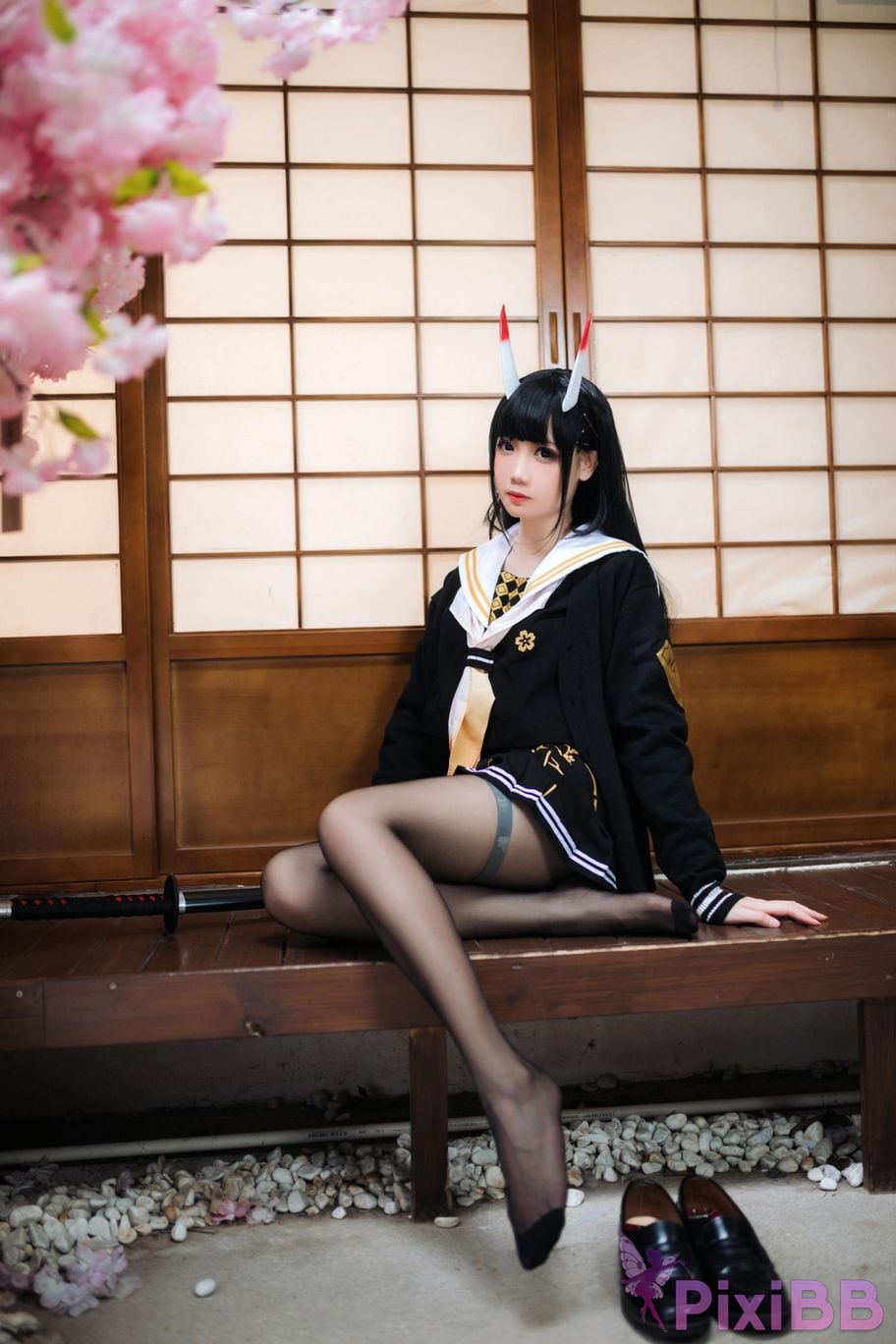 Cosplayer Braised carbon azur lane Xiu PixiBB.COM 017