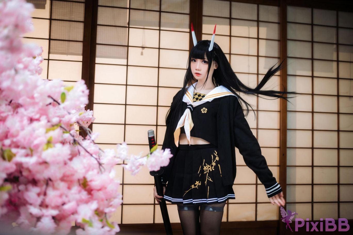 Cosplayer Braised carbon azur lane Xiu PixiBB.COM 018