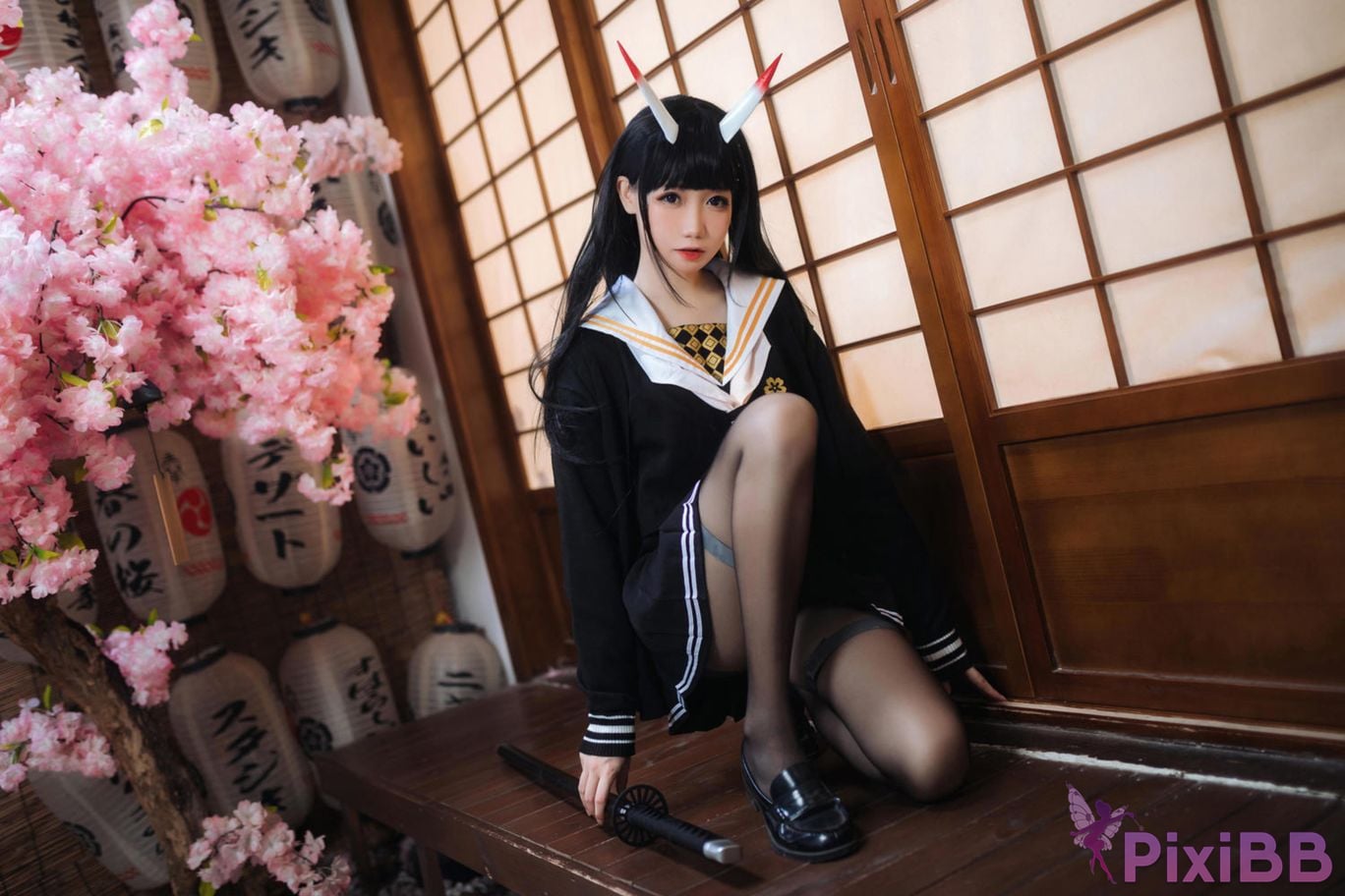 Cosplayer Braised carbon azur lane Xiu PixiBB.COM 019