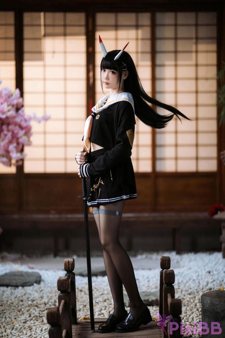 Cosplayer Braised carbon azur lane Xiu PixiBB.COM 021