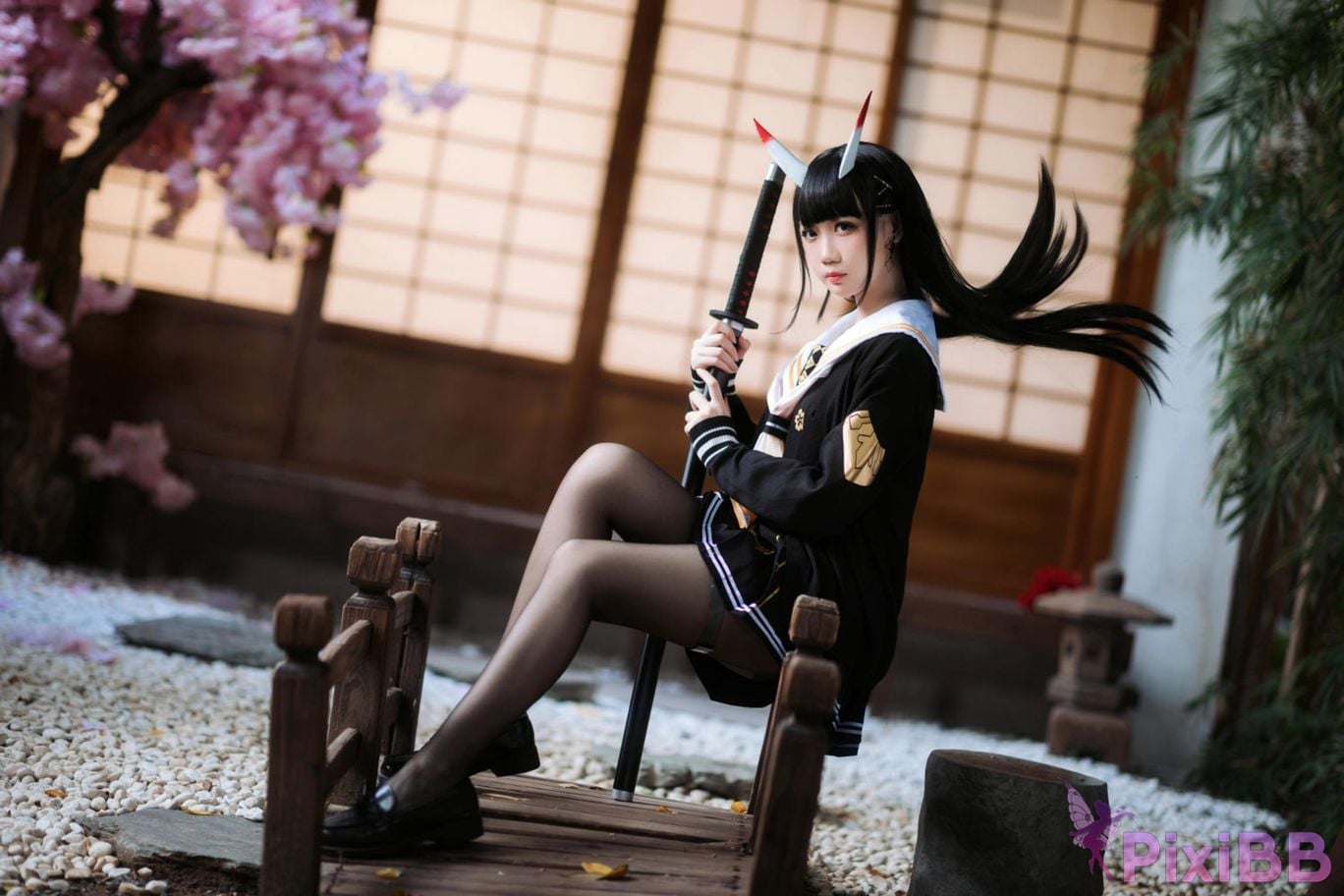 Cosplayer Braised carbon azur lane Xiu PixiBB.COM 022