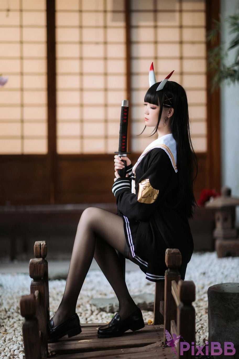 Cosplayer Braised carbon azur lane Xiu PixiBB.COM 023