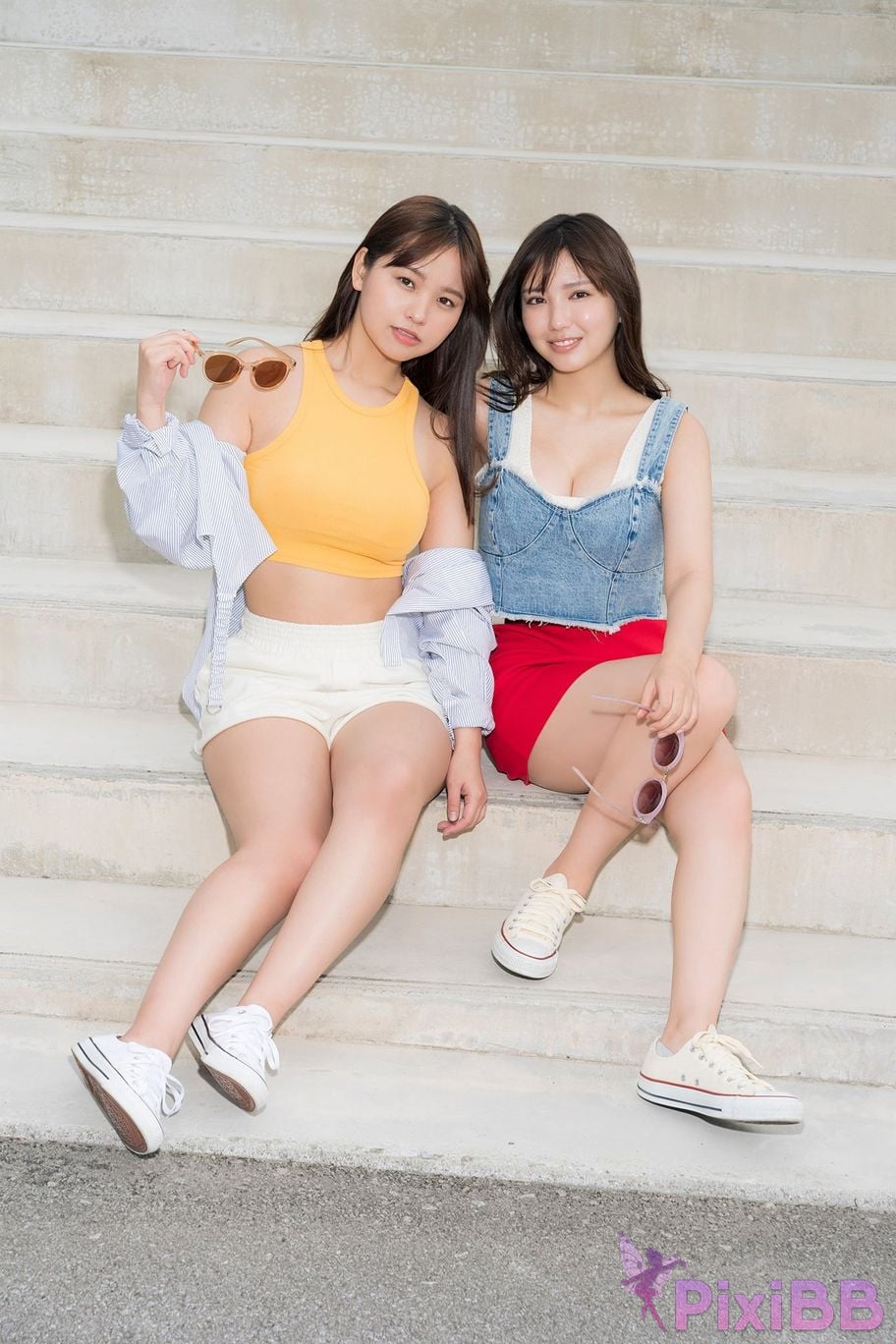 Japanese Idol Sawaguchi Aika Hongo Yuzuha ben xiang you ba Expanded version Complete 50P Yanmaga Other Unpublished cut from YM No.21 22 2024 digital photo book PixiBB.COM 006