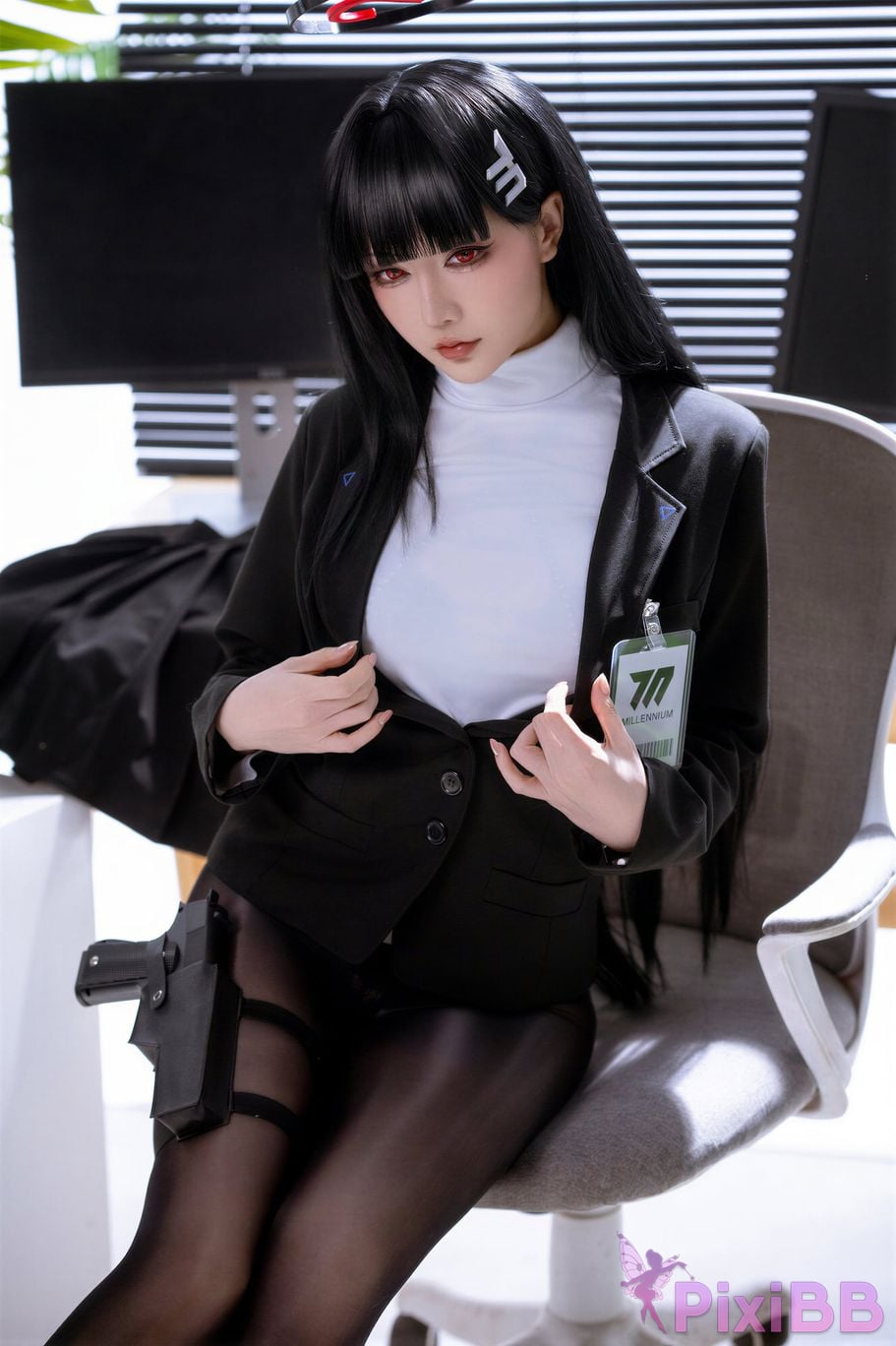 Cosplayer The star is late Hoshilily 2026 Year 07 monthly plan A Blue Archive diao yue ryouryouryou ren PixiBB.COM 006